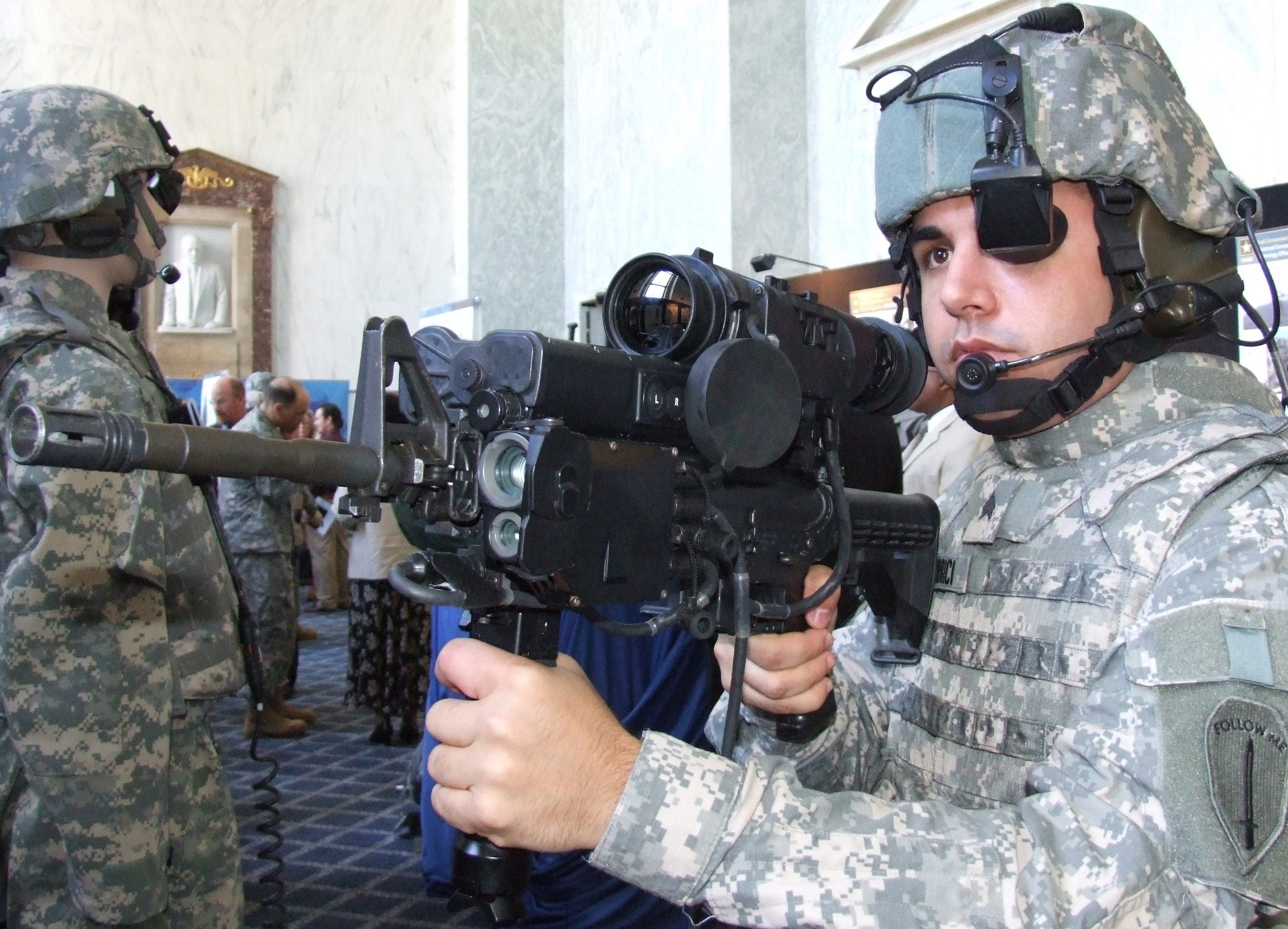 optronics being employed by soldiers