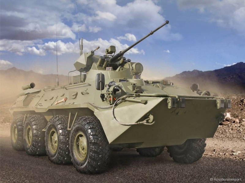 BTR-82A armored personnel carriers