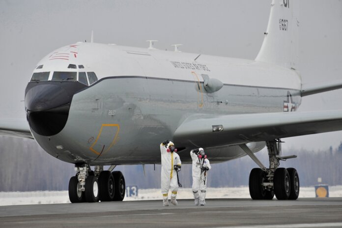 USAF WC-135W “Constant Phoenix” now deployed to Europe. (Eielson AFB)