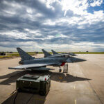 Operating at the Speed of Relevance RAF Typhoons deployed on Op Biloxi, the United Kingdom's contribution to NATO's Southern Air Policing, at Mihail Kogalniceanu Air Base in Romania, May 2021.