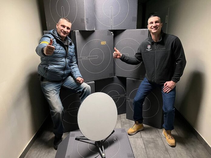 The Klitschko Brothers and Starlink Terminals