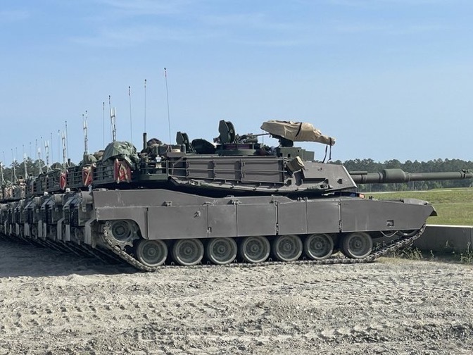 Abrams are destined for service with the Ukrainian Army.