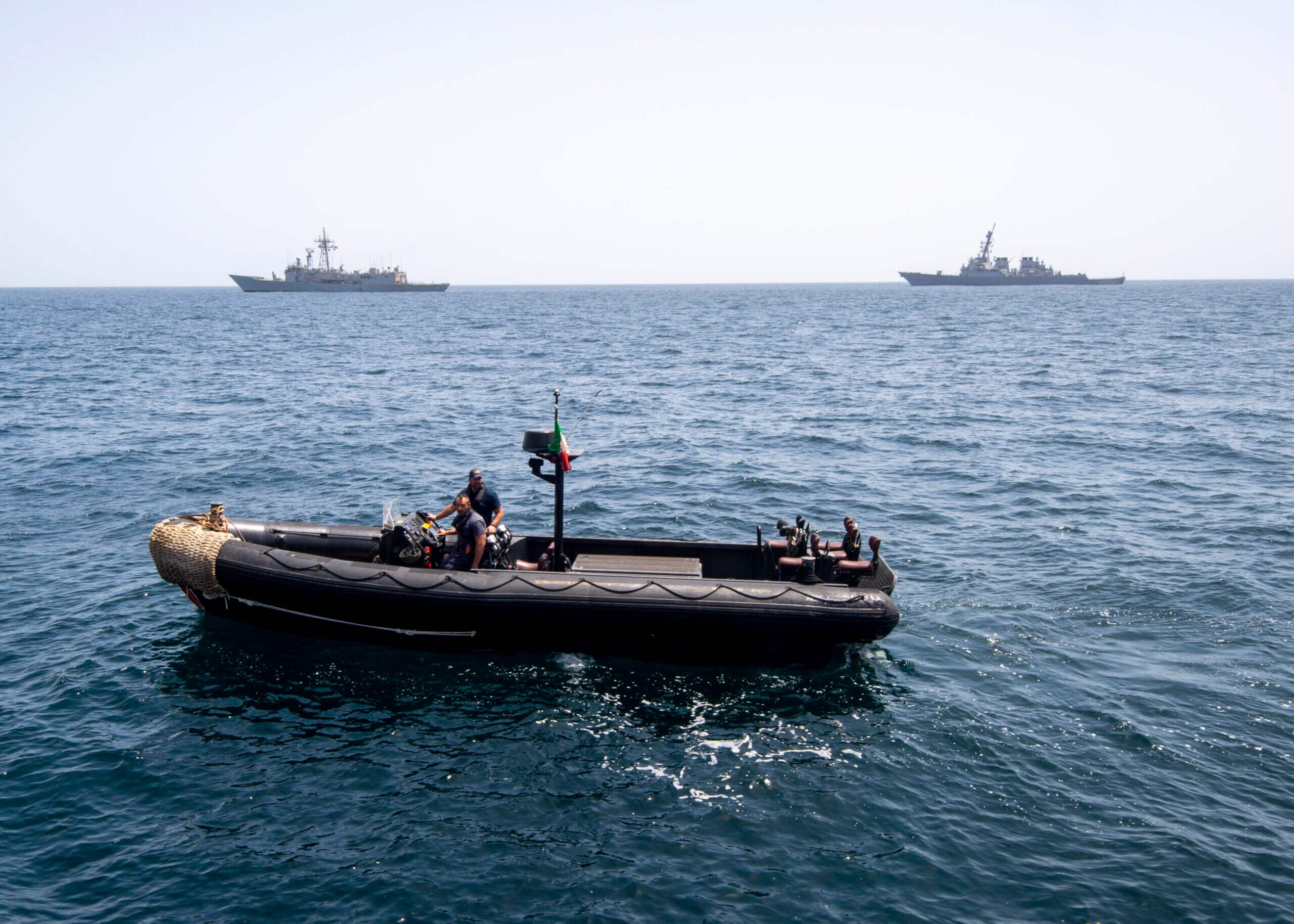 International EUNAVFOR, - USN Armada conduct first combined exercise naval