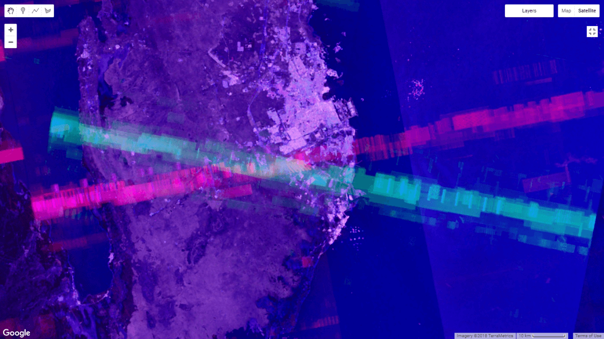 Sentinel interference image 