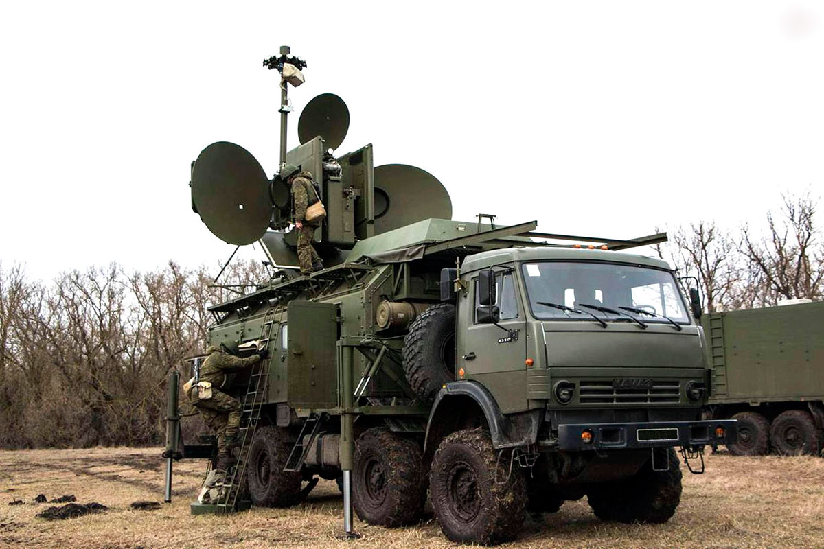Russian Land Forces 1RL257E Krasukha-4 EW System 